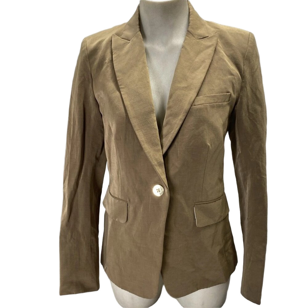 Veronica Beard Women’s Izara Dickey Blazer Jacket – Gold – Size 4